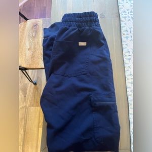 Navy Blue Figs Scrub Bottoms